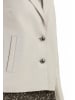 DreiMaster Vintage Damen Lederblazer in Wollweiss
