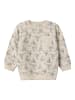 name it Lässiges Sweater Oberteil Design Print Pullover in Beige