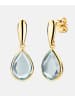 Diamant L'éternel Ohrringe aus 585 Gelbgold mit Topas