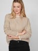 Vila Weicher Strickpullover mit Rundhalsausschnitt für Herbsttage in Braun