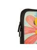 Mr. & Mrs. Panda Laptophülle Hummel Blume Design mit Spruch in Weiß