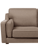 Beliani 3-Sitzer Sofa LOKKA in Braun/Heller Holzfarbton - (W) 204 x (H) 85 x (L) 83 cm
