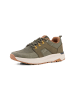Camel Active Sneaker aus Leder-Textil Mix in Olivgrün