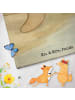 Mr. & Mrs. Panda Badehandtuch Otter Bauch Design mit Spruch in Grau Pastell