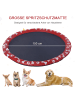 Pawhut 170 cm Sprinkler Matte Hunde Rot