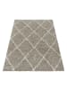 KADIMA DESIGN Teppich Hochflor Shaggy Geometrisch Polypropylen Wohnzimmer in Beige