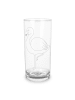 Mr. & Mrs. Panda Glas Flamingo Classic ohne Spruch in Transparent