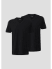 s.Oliver T-Shirt kurzarm in Schwarz