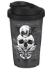 Geda Labels Coffee to go Becher Skull mystic 400ml in Grau - 400 ml