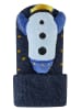 Sterntaler Baby Rasselsocken Rakete in blau melange