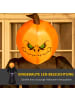 HOMCOM Halloween Dekoration-L110 x B66 x H210 cm-Orange+Schwarz