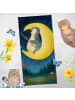 Mr. & Mrs. Panda Handtuch Pinguin Mond Design ohne Spruch in Eisblau
