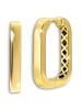 GoldDream Ohrringe Gold 333 Gelbgold - 8 Karat Square Creolen