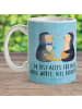 Mr. & Mrs. Panda Trinklernbecher Pinguin Pärchen mit Spruch in Eisblau