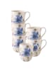 Villeroy & Boch 6er Set Latte Macchiato Becher Mariefleur Gris Basic 370 ml in bunt