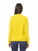 Baldinini Trend Zweifarbig Gelb Wolle Damen Pullover