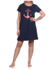 NORMANN maritimim Kurzarm Nachthemd Anker - 74883 in marine
