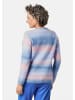 GOLDNER Verschlussloser, leichter Strickcardigan in mittelblau / melba / gemustert