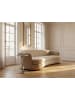 FineBuy Beistelltisch in Silber / Marmor / 40x40x57