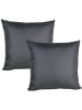 JACK 2er Set Outdoor Kissenhülle 45x45cm Uni in Anthrazit