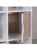 KADIMA DESIGN Bücherregal MASSA 60 x 120 x 29 cm Sonoma Eiche mit Schubladen