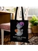 Mr. & Mrs. Panda Tasche Kater Kaffee mit Spruch in Schwarz