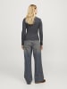 JJXX Langarm-T-Shirt in Dark Grey Melange