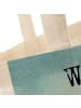 Mr. & Mrs. Panda Tote Bag Wassermann Astrologie Design mit Spruch in Weiß