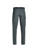 Maier Sports Zip-Hose Torid Slim in Dunkelgrau