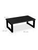 relaxdays Monitorständer in Schwarz - (B)40 x (H)15 x (T)23 cm