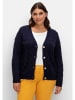 sheego Kurze Strickjacke in marine