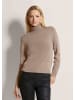 MADELEINE Schmaler Feinstrickpullover in beige / melange