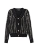 faina Damen Strickjacke Mit Pailletten in SCHWARZ