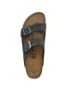 Birkenstock Sandale Arizona Nubukleder schmal in schwarz