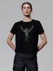 wat? Apparel T-Shirt [#afts] Hirsch in Schwarz