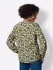 Heine Schlupfbluse in khaki-beige-bedruckt