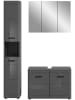 ebuy24 Badmöbelset Soft Grau 125 x 34 cm
