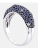 Diamant L'éternel Eternity-Ring aus 375 Weißgold mit Diamant mit Saphir