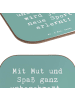 Mr. & Mrs. Panda Bierdeckel Spruch Neue Sportart versuchen mit S... in Meeresbrise
