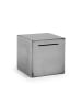 relaxdays Spardose in Silber - (B)15 x (H)15 x (T)15 cm