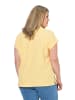 Ulla Popken Poloshirt in zartes gelb