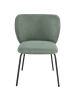 Beliani 2er-Set Esszimmerstuhl CALERA in Grün/Schwarz