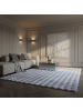 KADIMA DESIGN Teppich Hochflor Waschbar Einfarbig NAUDERS Strapazierfähig OEKO-TEX in Silber