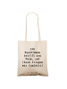 Mr. & Mrs. Panda Tote Bag Spruch Wassermann Ideenflug mit Spruch in Creme