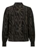 JACQUELINE de YONG Hemd Bluse Print Langarm Shirt Gemustert JDYCAMILLE in Braun