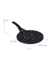 relaxdays Pancake Pfanne "Gesichter" in Schwarz