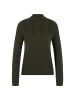 MARC CAIN COLLECTIONS Schmaler Pullover mit Stehkragen in Forest Night New