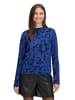 BETTY & CO Strickpullover mit Stehkragen in Blue/Black