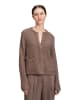 Betty Barclay Grobstrickjacke mit Lurexfaden in Braun