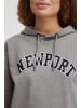 Oxmo Kapuzenpullover OXColisa in Grau